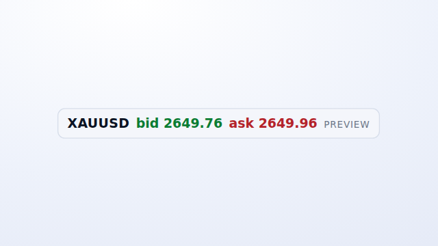 Live Price Strip — preview.