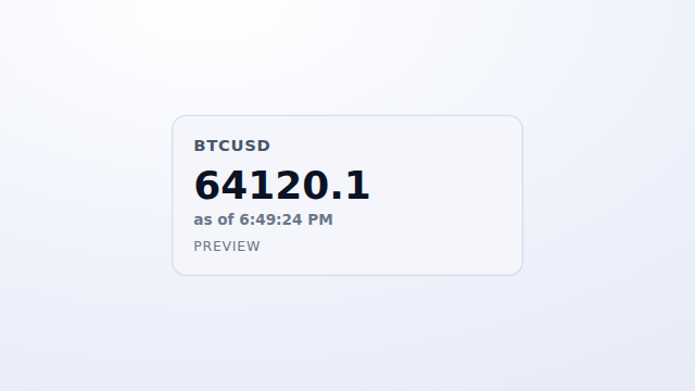 Market Snapshot — preview.
